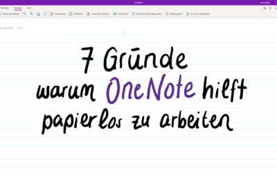 7 Gründe, warum OneNote hilft papierlos zu arbeiten