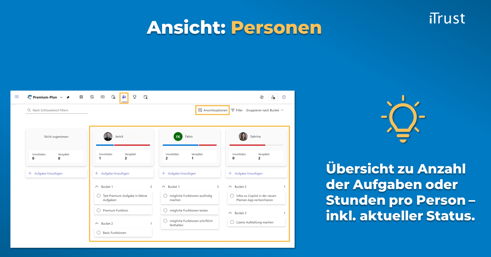 Der neue Microsoft Planner - Ansicht Personen Der neue Microsoft Planner - Ansicht Personen