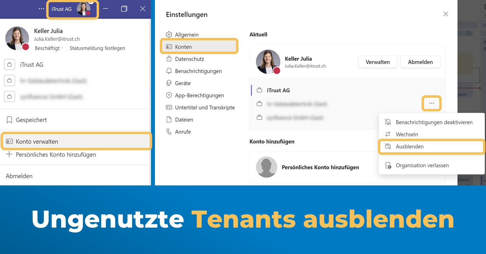 Was ist neu in Microsoft Teams - Januar 2022 - Tenants ausblenden