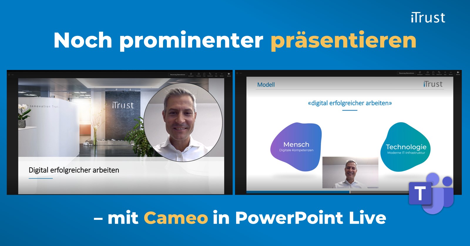 Microsoft-Teams-Update - Oktober 2022 - Präsentieren mit Cameo