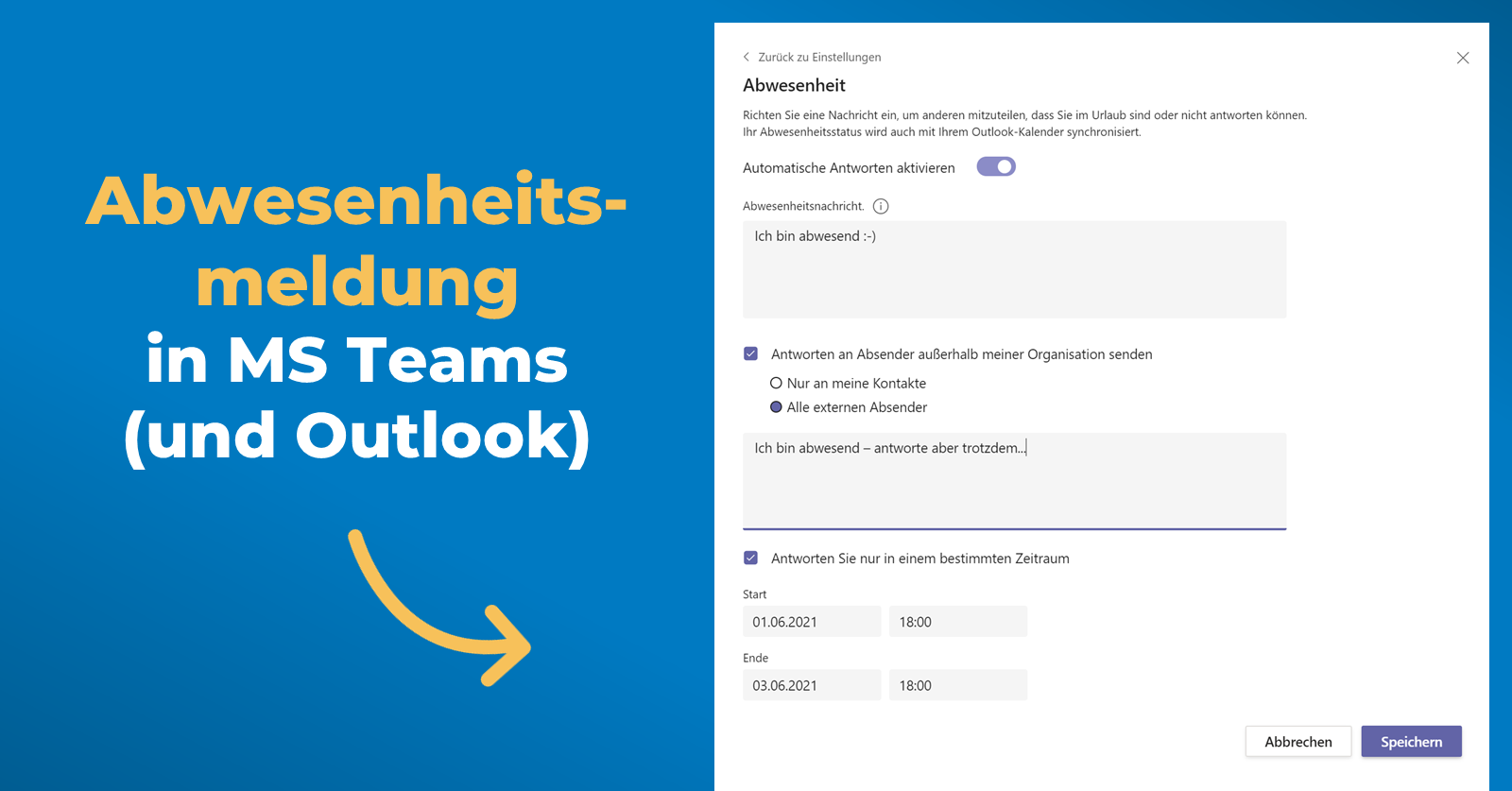 Was ist neu in Microsoft Teams - Out-of-Office-Funktion einrichten leicht gemacht