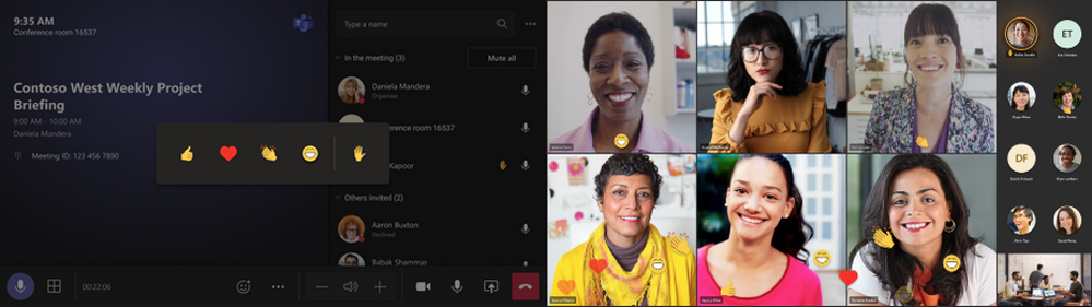 Was ist neu in Microsoft Teams - September 2021 - Live Reactions in Teams Rooms