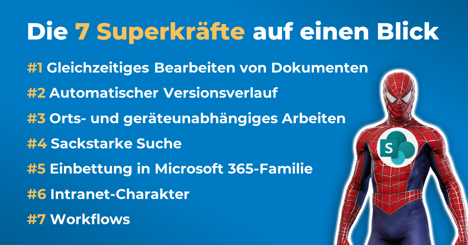 7 Superkräfte von SharePoint in der Übersicht 7 Superkräfte von SharePoint in der Übersicht